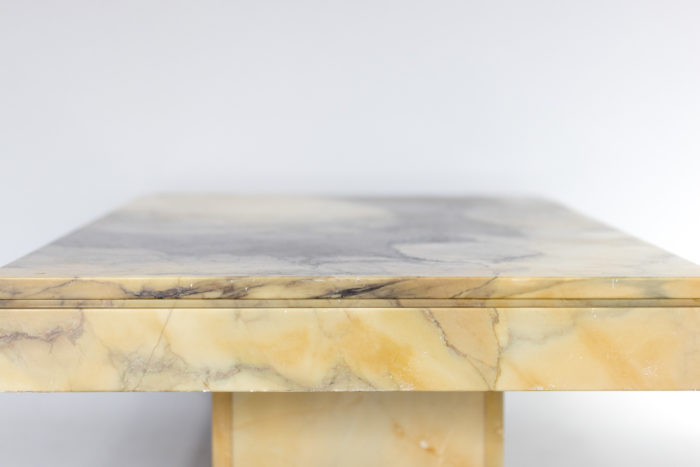 marble table moulded tray side