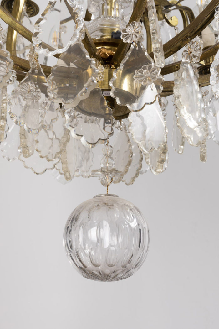baccarat chandelier cut crystal ball