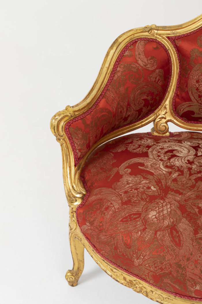 louis xv style low bergere armrest