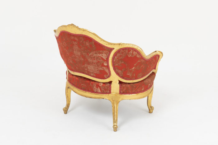 louis xv style low bergere back