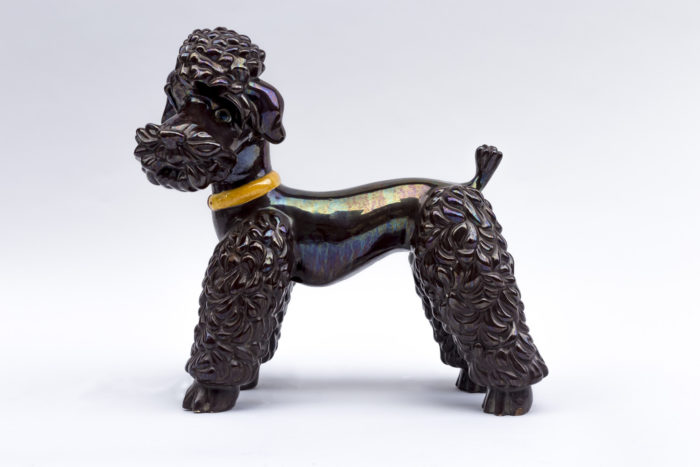 caniche faience irisée côté droit