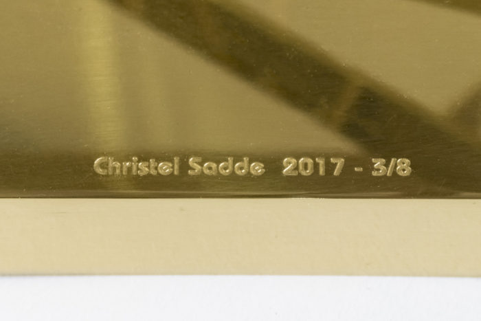 christel sadde large vasarely stabile signature