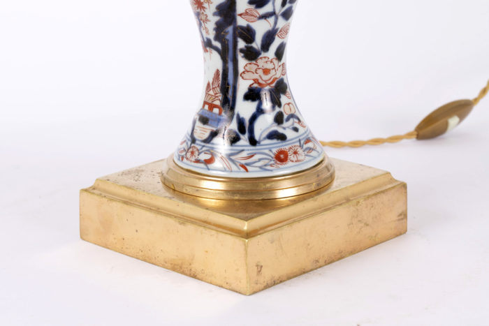 imari lamp square gilt bronze base