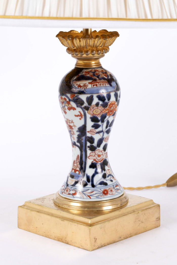 imari lamp shaft and base