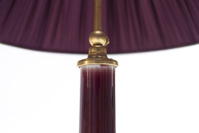 red sang de boeuf lamps gilt bronze