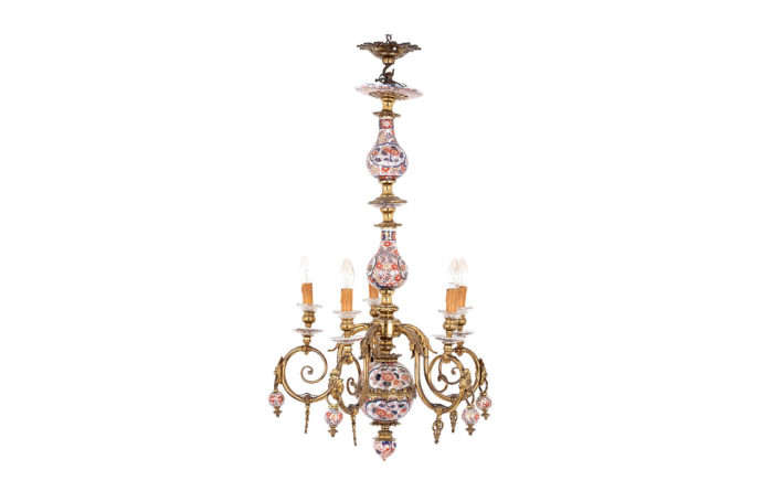 dutch style chandelier imari gilt bronze prcpl