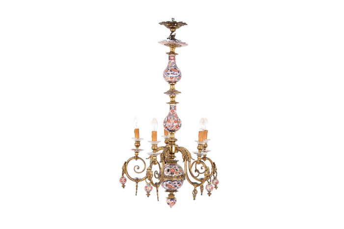 dutch style chandelier imari gilt bronze prcpl