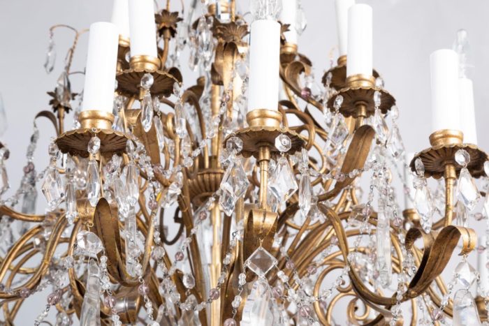 louis xv chandelier gilt brass fires