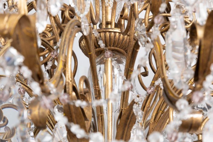 louis xv chandelier gilt brass structure