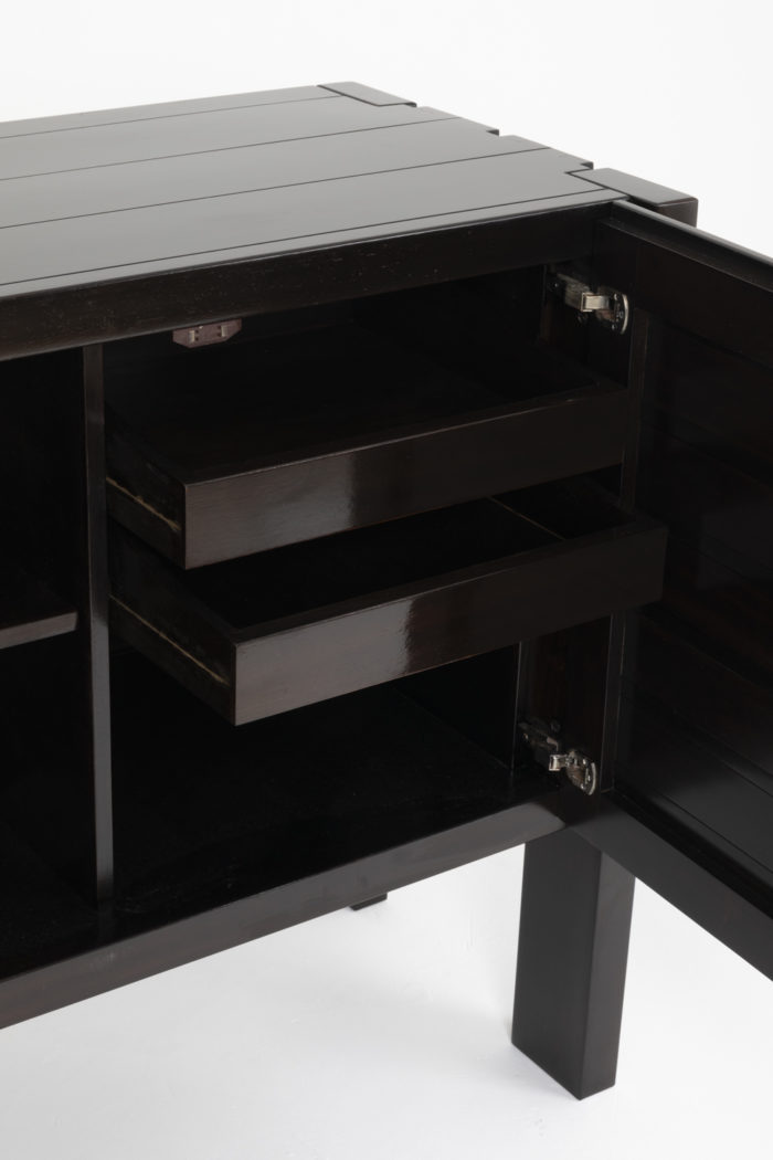 regain buffet black elm drawers