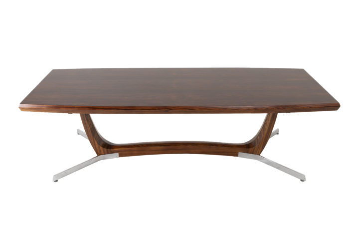 coffee table rosewood metal prcpl
