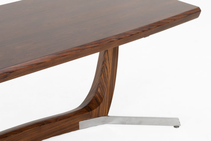 coffee table rosewood metal side zoom