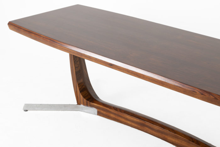 coffee table rosewood metal side zoom tray legs