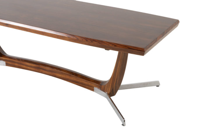 coffee table rosewood metal zoom tray legs