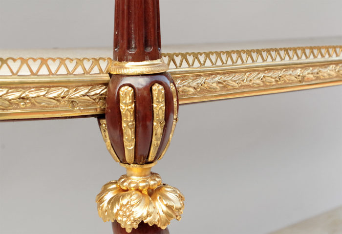 weisweiler console baluster gilt wood