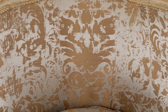 bergeres style louis xv tissu dossier