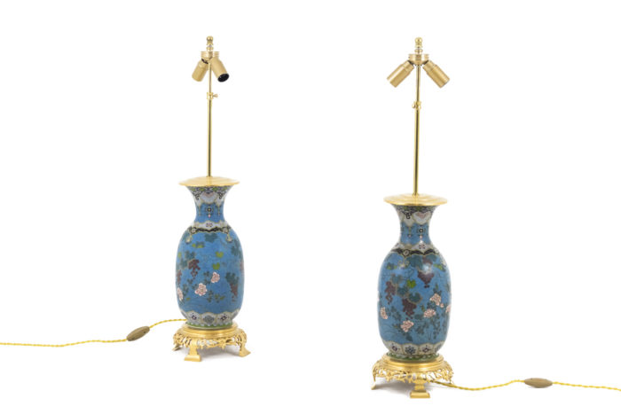 cloisonne enamel lamps