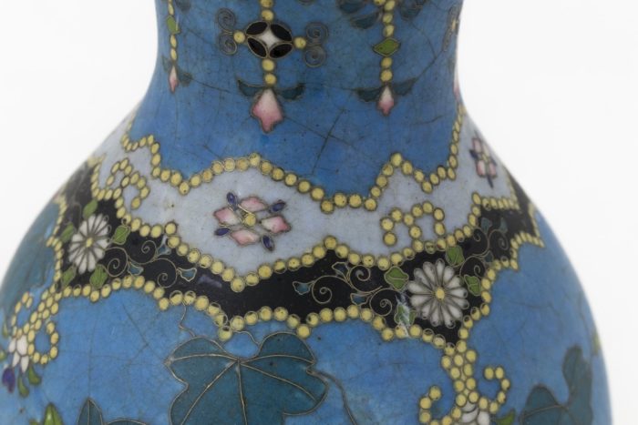 cloisonne enamel lamps neck frieze