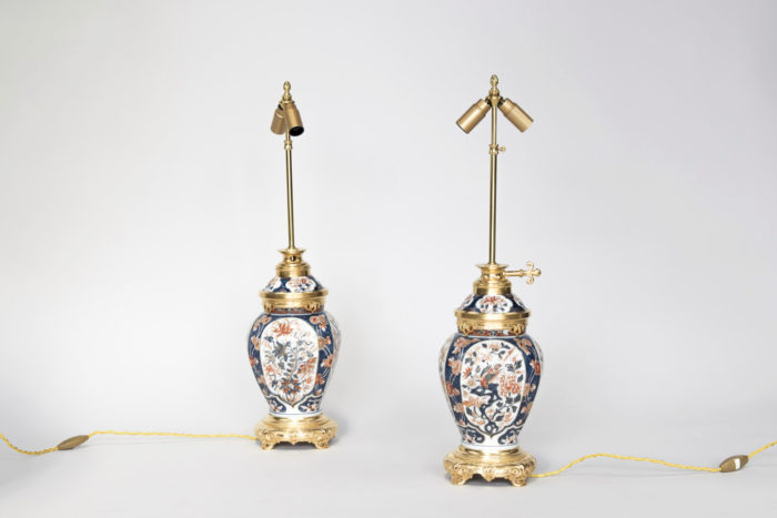 imari porcelain lamps face