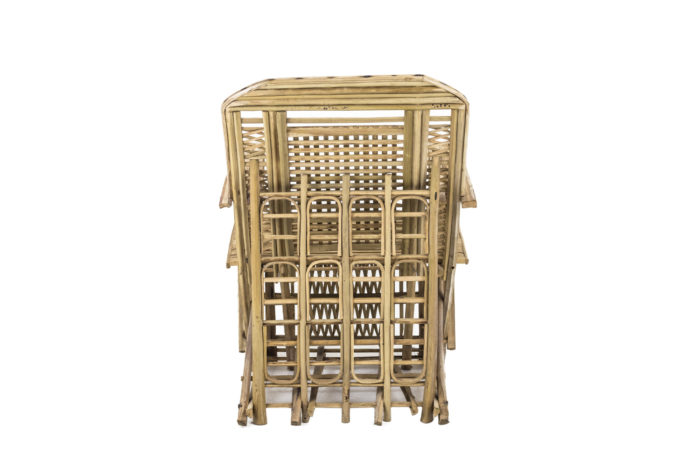 ethnical style bamboo armchair back