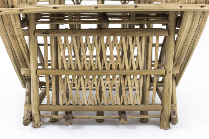 ethnical style bamboo armchair leg