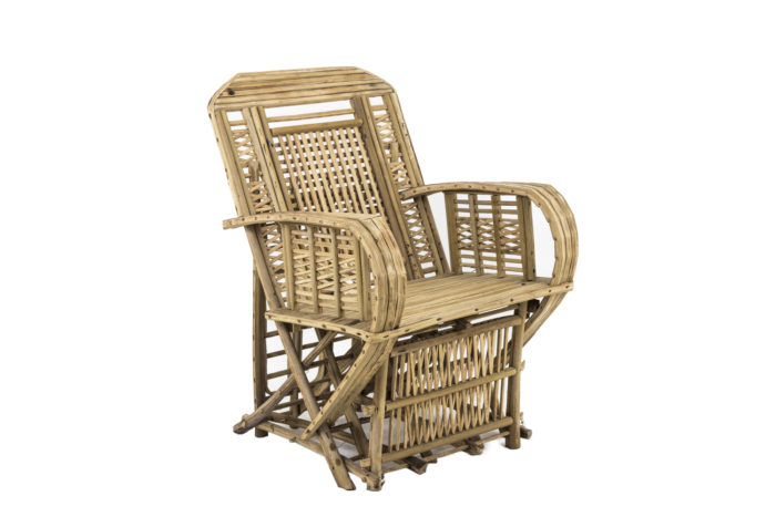 ethnical style bamboo armchair