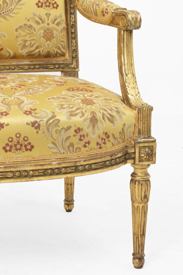 jacob fauteuils style louis xvi pied accotoir