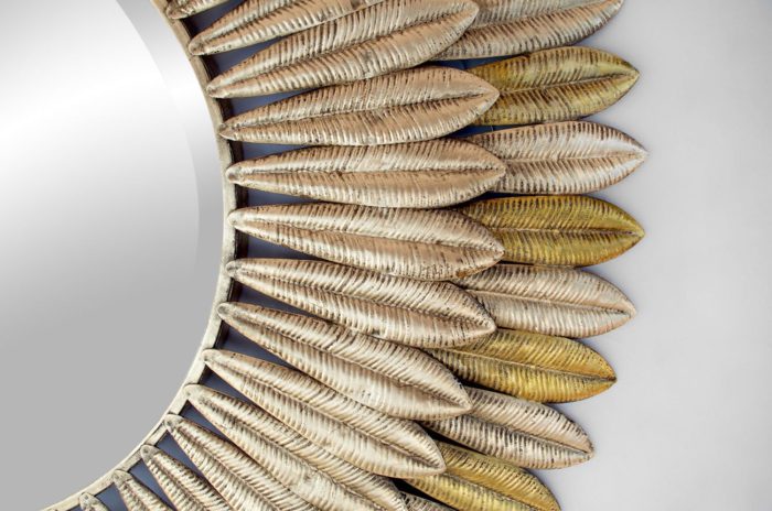 feathers mirror detail