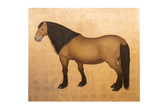 canvas horse bai gilt background prcpl