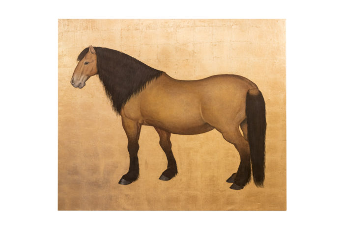 canvas horse bai gilt background prcpl