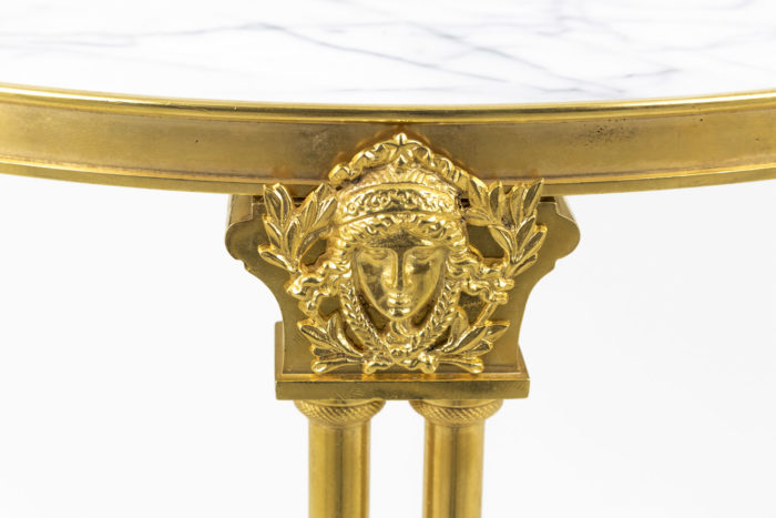 weisweiler pedestal table Roman head