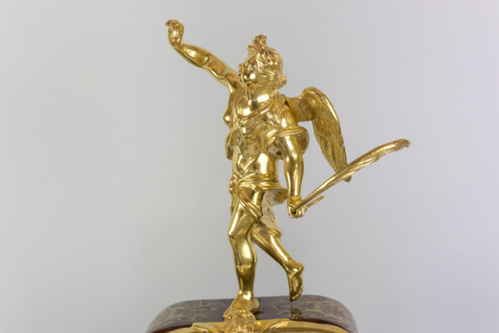 cartel boulle style régence figure renomée bronze doré