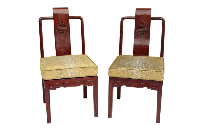 pair of chinese style chairs ming main