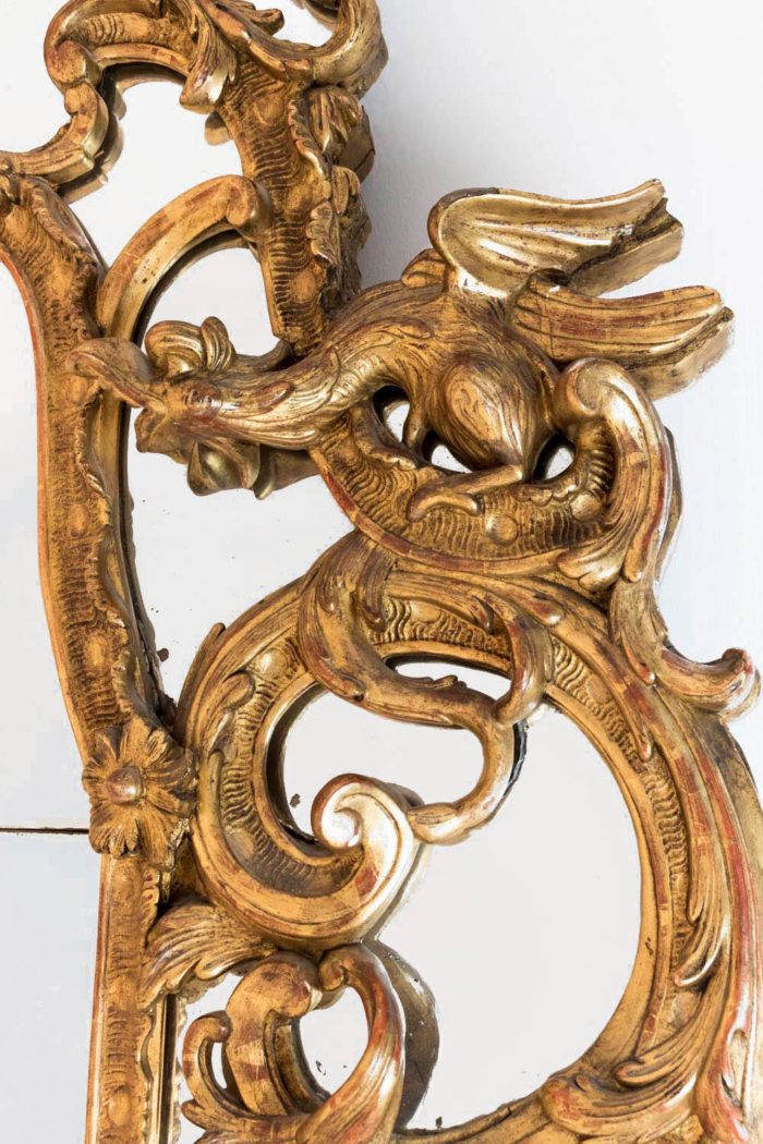 french regence style mirror chimeras