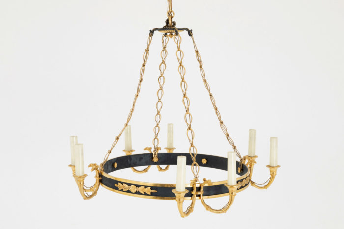 empire style chandelier gilt bronze
