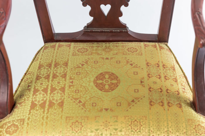 fauteuis chippendale tissu rubelli