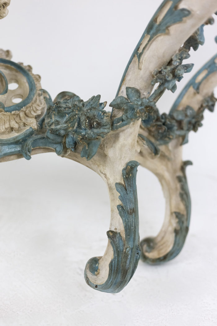 louis xv style console scroll leg