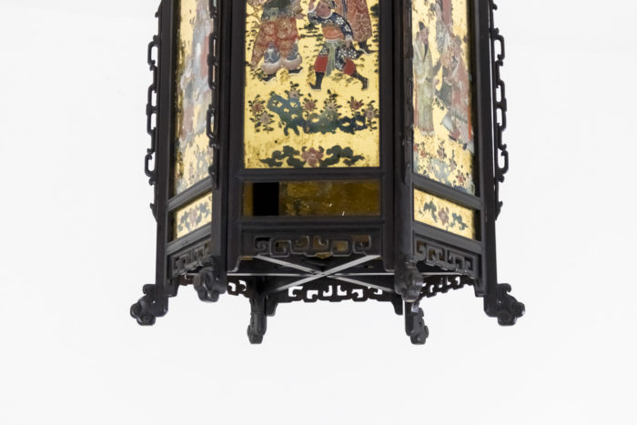 chinese style lantern napoleon III carved wood