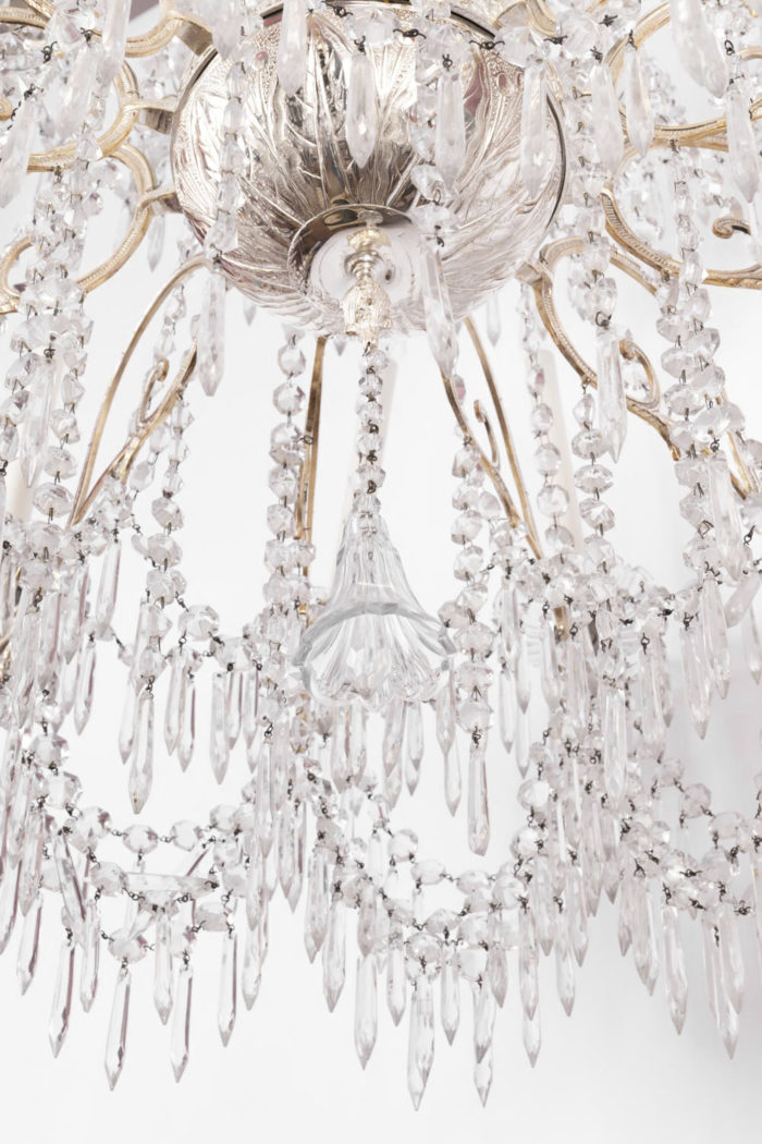 silvered bronze chandelier napoleon III end
