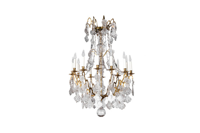 chandelier gilt bronze crystal