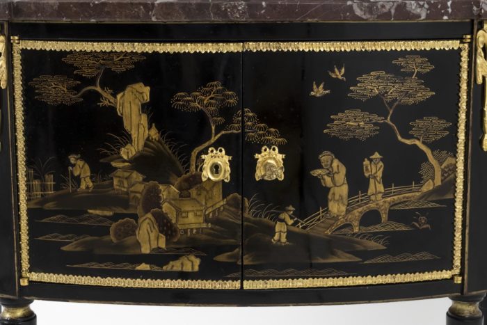 walter comelli commode décor chinoisant