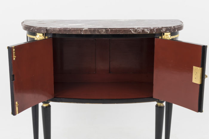 walter comelli commode red lacquer