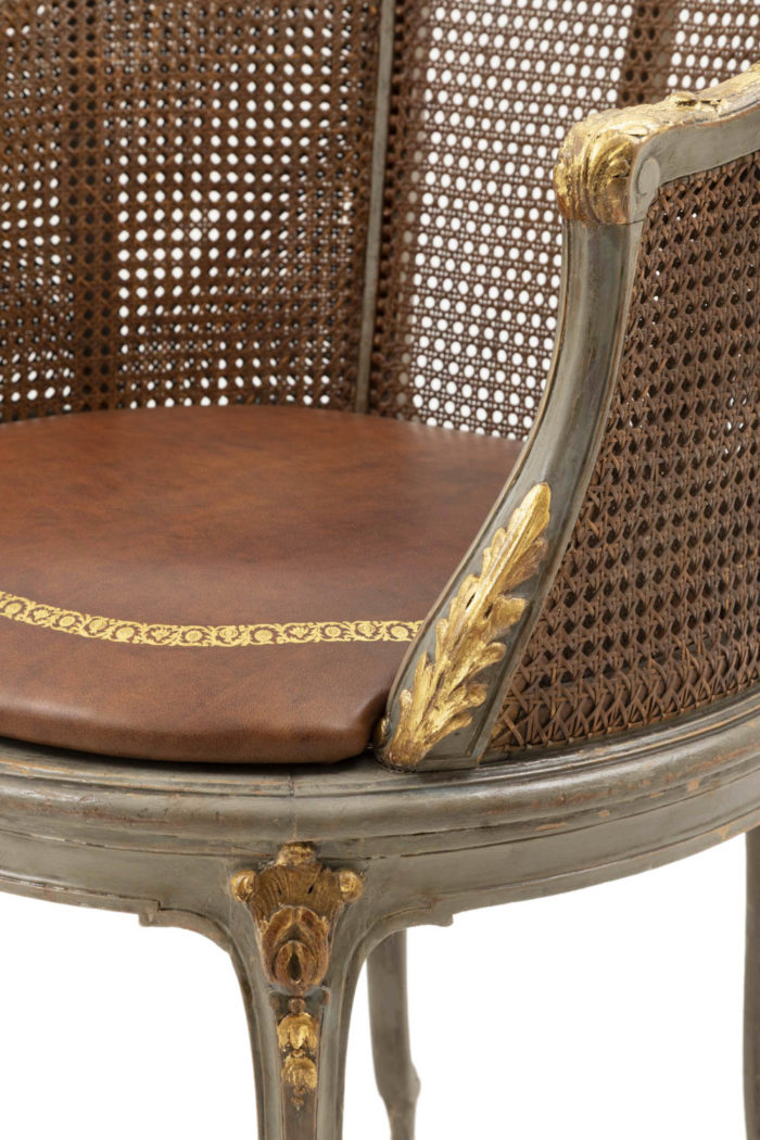 louis xv style bergeres cane arm