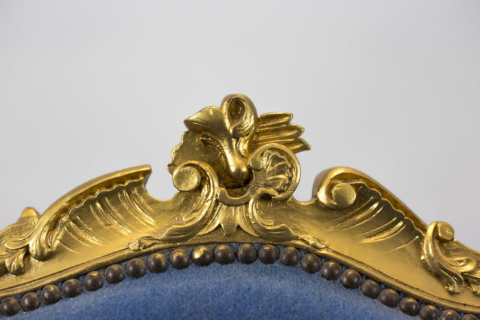 louis xv style wing bergeres gilt wood back