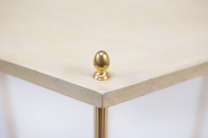 hexagonal end tables gilt brass