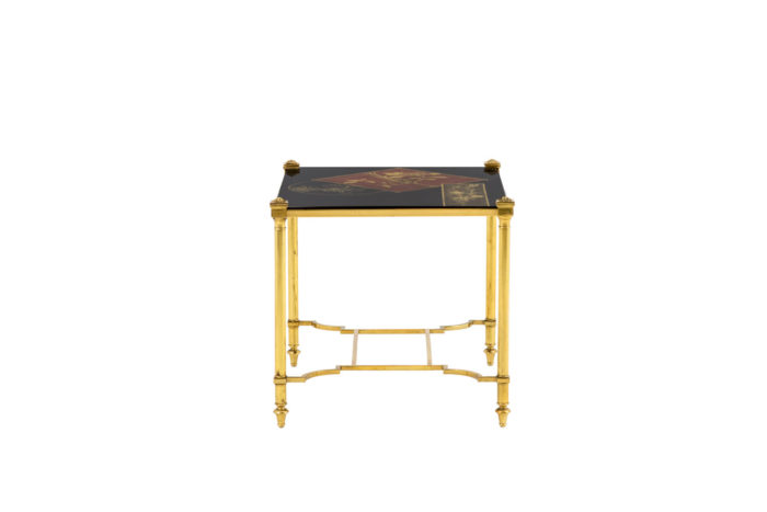 end tables chinese lacquer gilt brass side