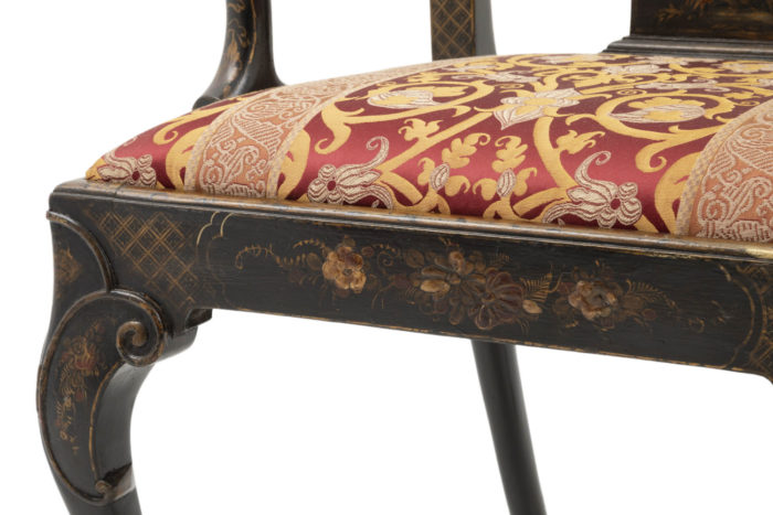 fauteuil chippendale chinoisant ceinture doré