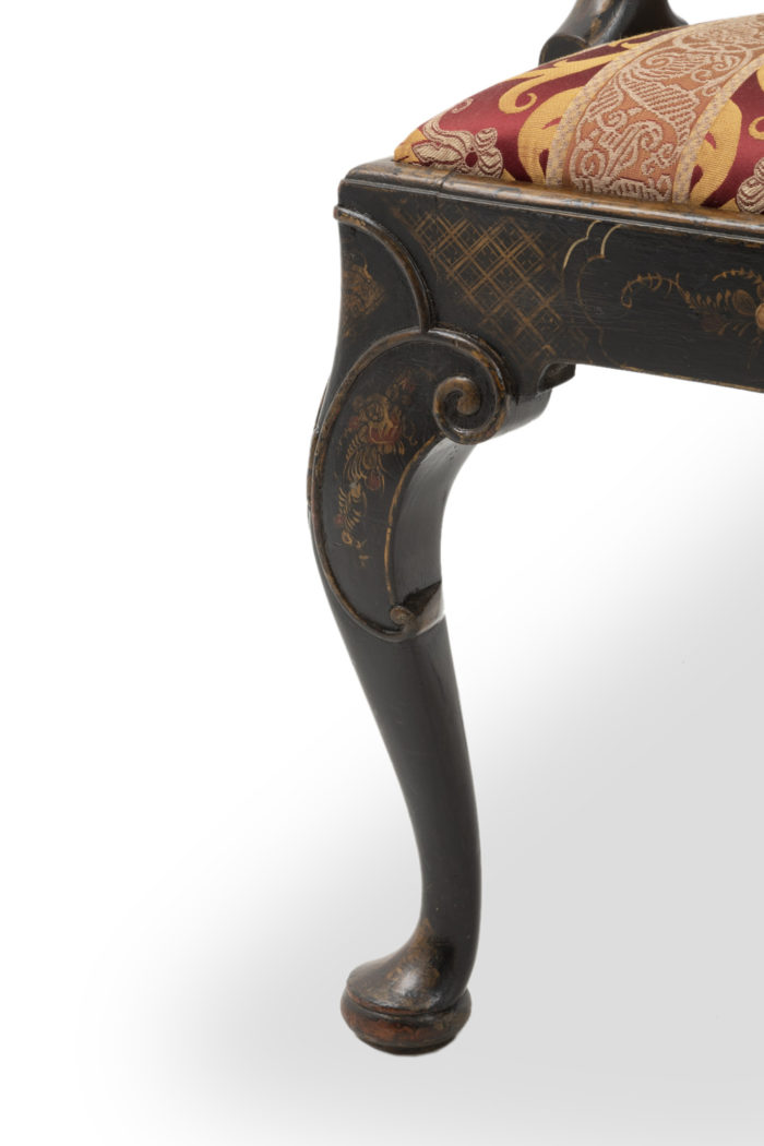 chinese chippendale armchair pad foot