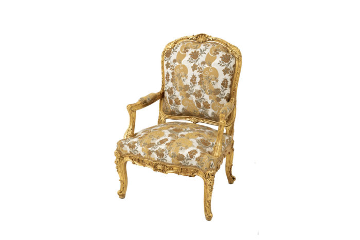 fauteuil style louis XV bois doré