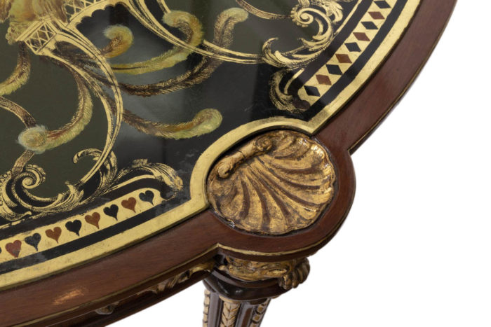 pere cosp louis xvi style game table gilt wood shell